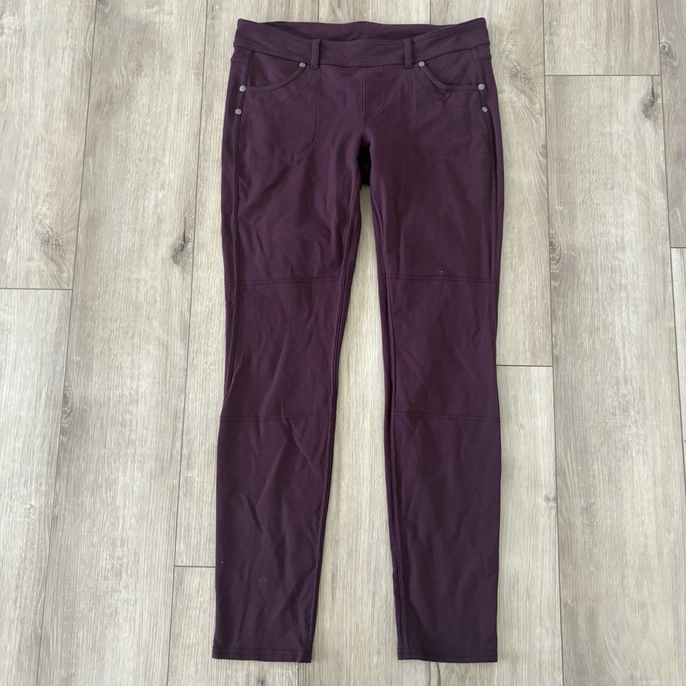 Athleta Bettona Pants Women's Medium Purple Utilitarian Leggings Pants 818620